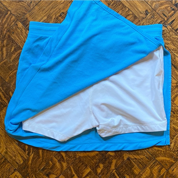 Danskin Robin’s Egg Blue Tennis Skirts with White Inner Shorts - Size M - Picture 4 of 12